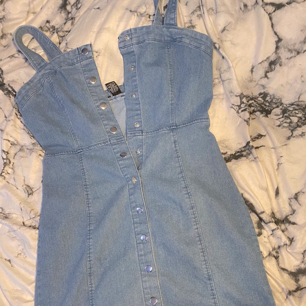 BLUE BUTTON DOWN JEAN DRESS💙